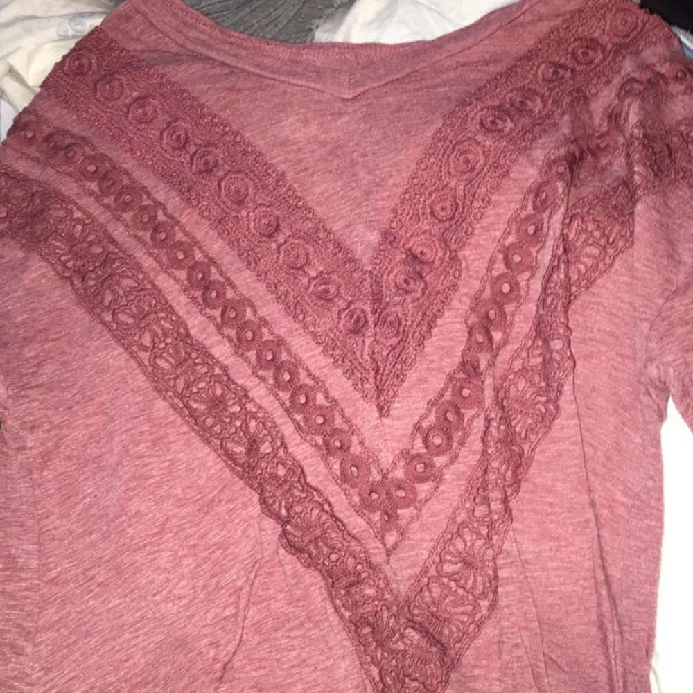 XS Rue 21 Pink Crotchet Top